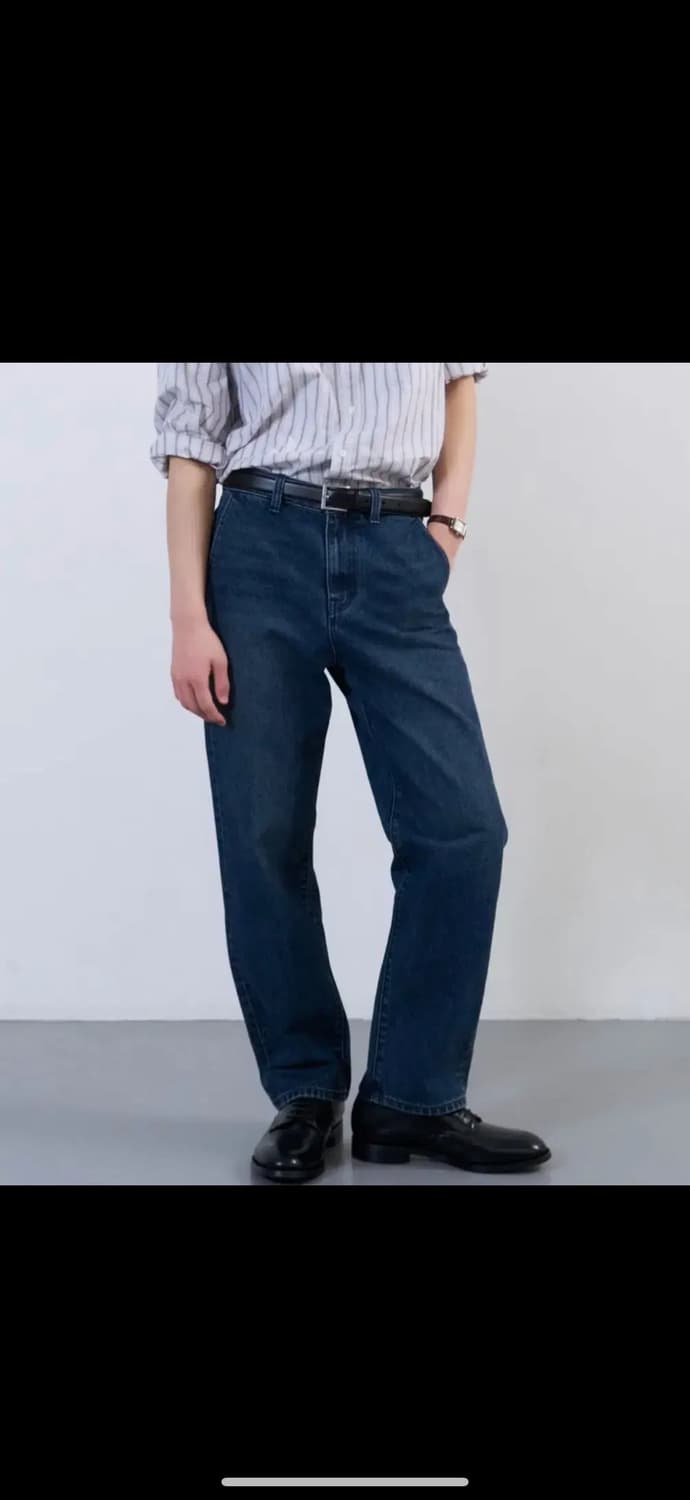 플랙 데님 BUSINESS B06 022 TAPERED DARK BLUE 상품이미지1