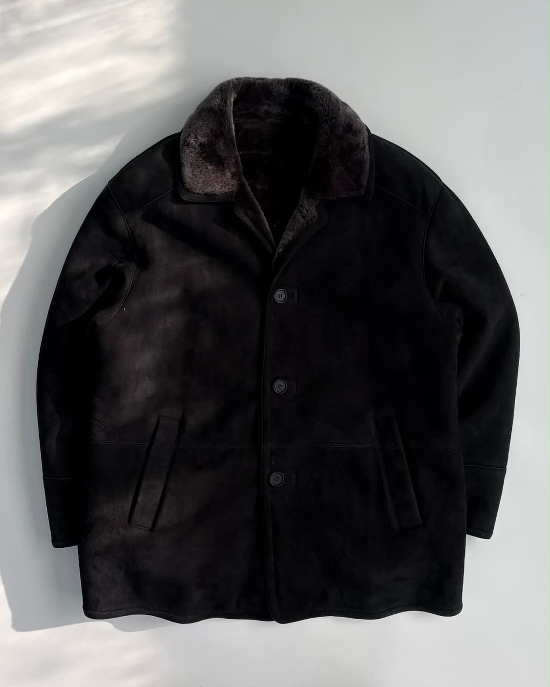 [105] 입생로랑 양가죽 램퍼 시어링 무스탕 자켓 코트 상품이미지1