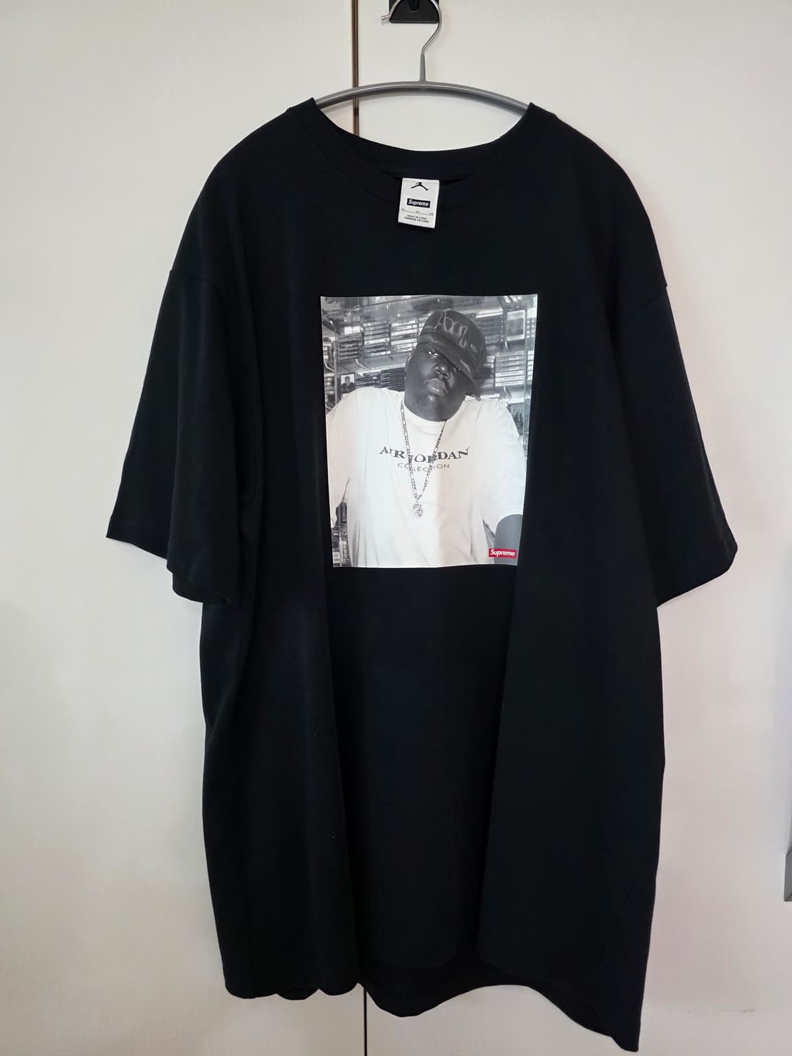슈프림 x 조던 비기 숏슬리브 탑 블랙 - 24FW 상품이미지1