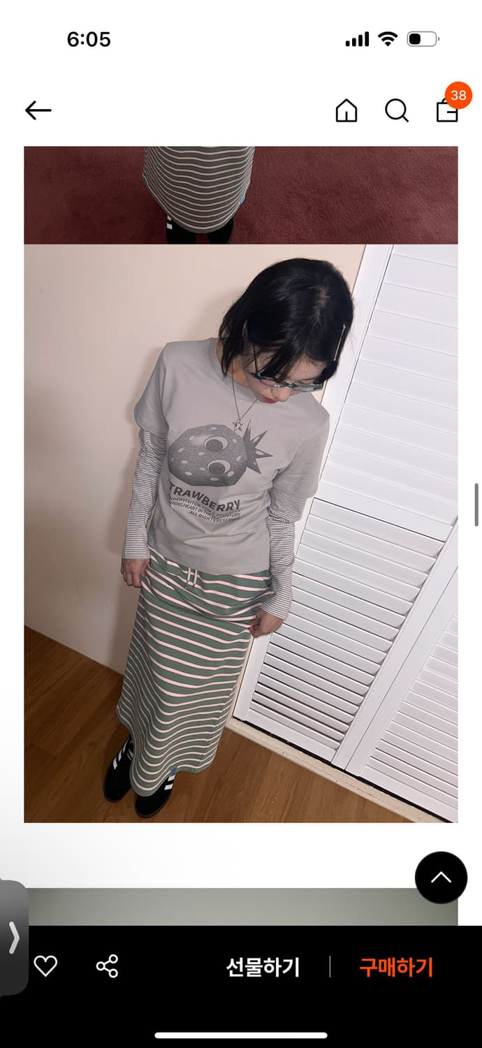 원더비지터 Ash Strawberry Layered LS-T [Grey] 상품이미지3