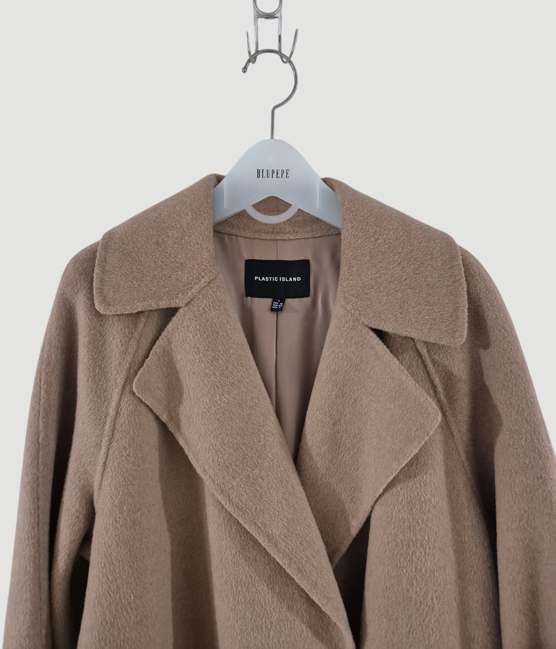 플라스틱 아일랜드 여자 울 롱코트 상품이미지2