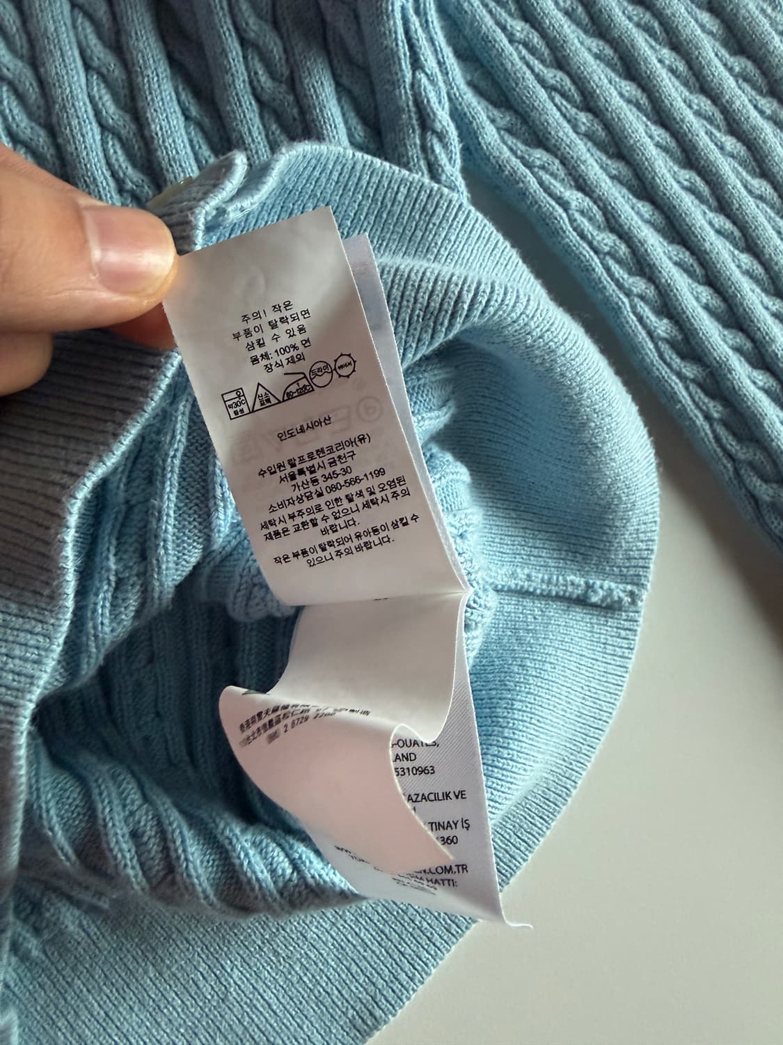 폴로 랄프로렌 여성 케이블 니트 XS 상품이미지3