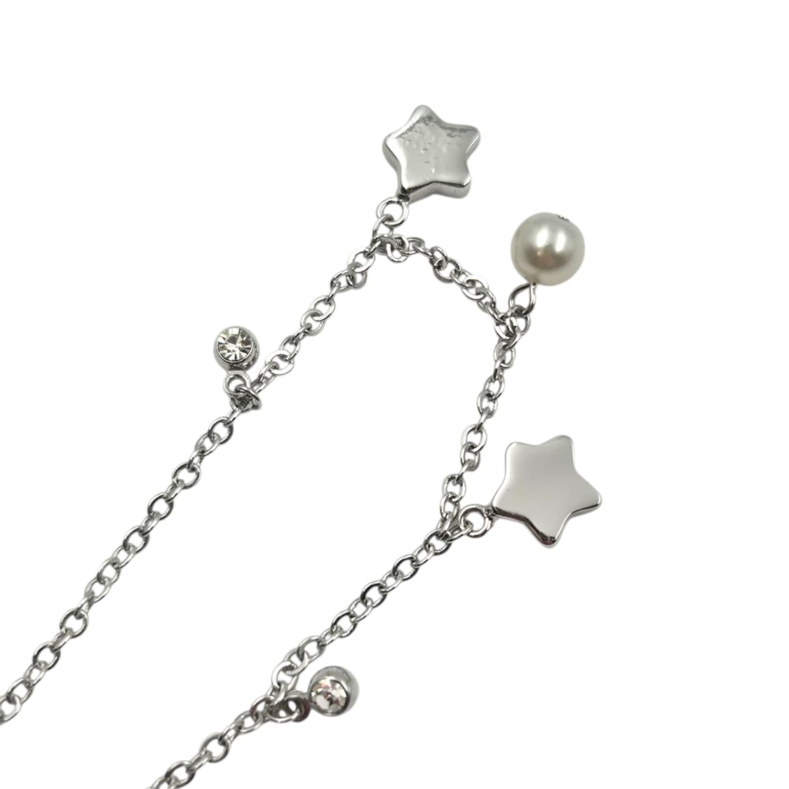 90s 꾸레쥬 스타 크리스탈 목걸이&팔찌 세트 상품이미지6