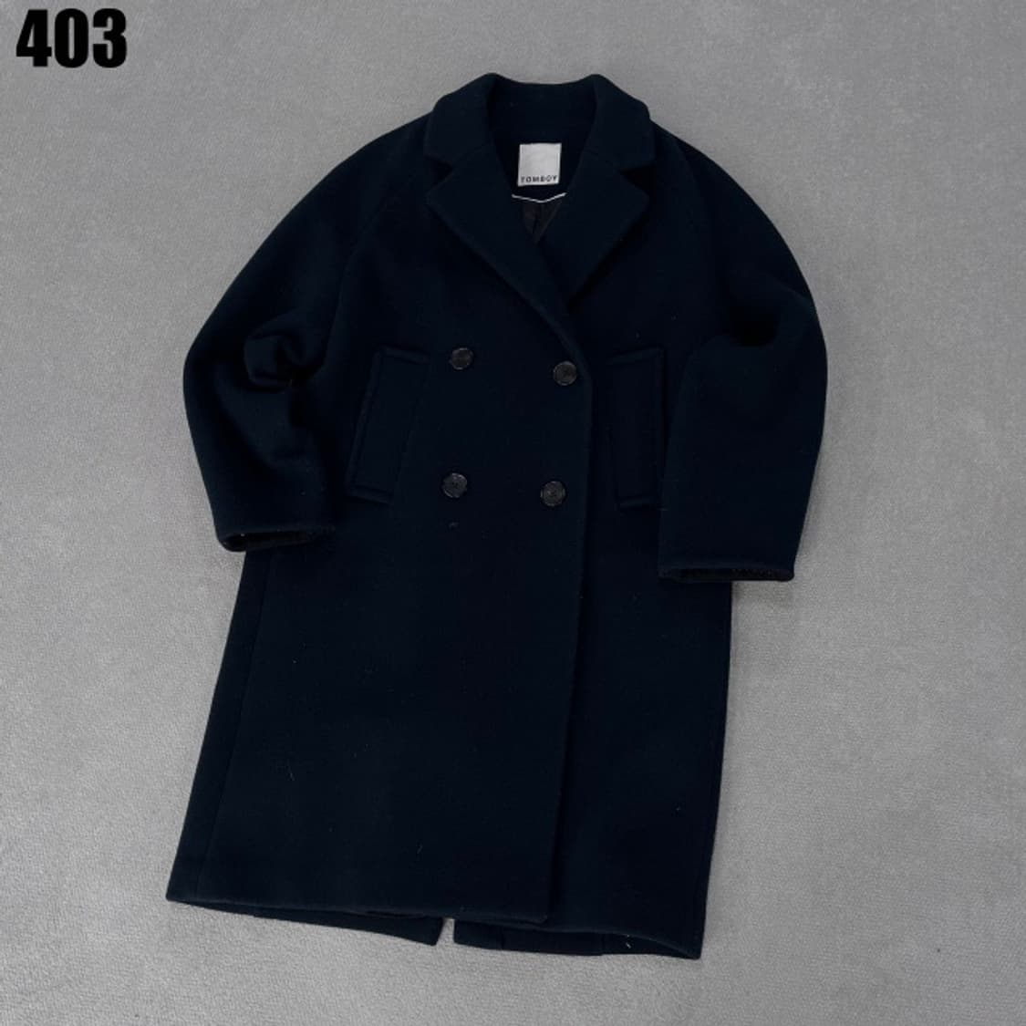 톰보이 더블 롱코트  상품이미지1