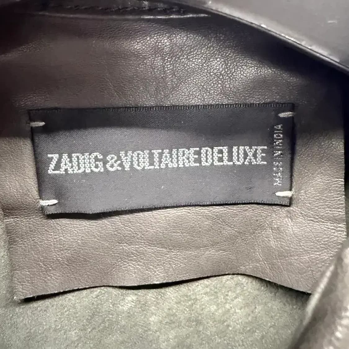 Zadig & Voltaire Thelma Cuir 가죽 셔츠 M 상품이미지3