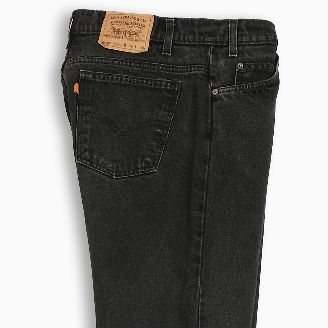 리바이스 505 오렌지탭 흑청 90s 34 인치 OR50536166 상품이미지5