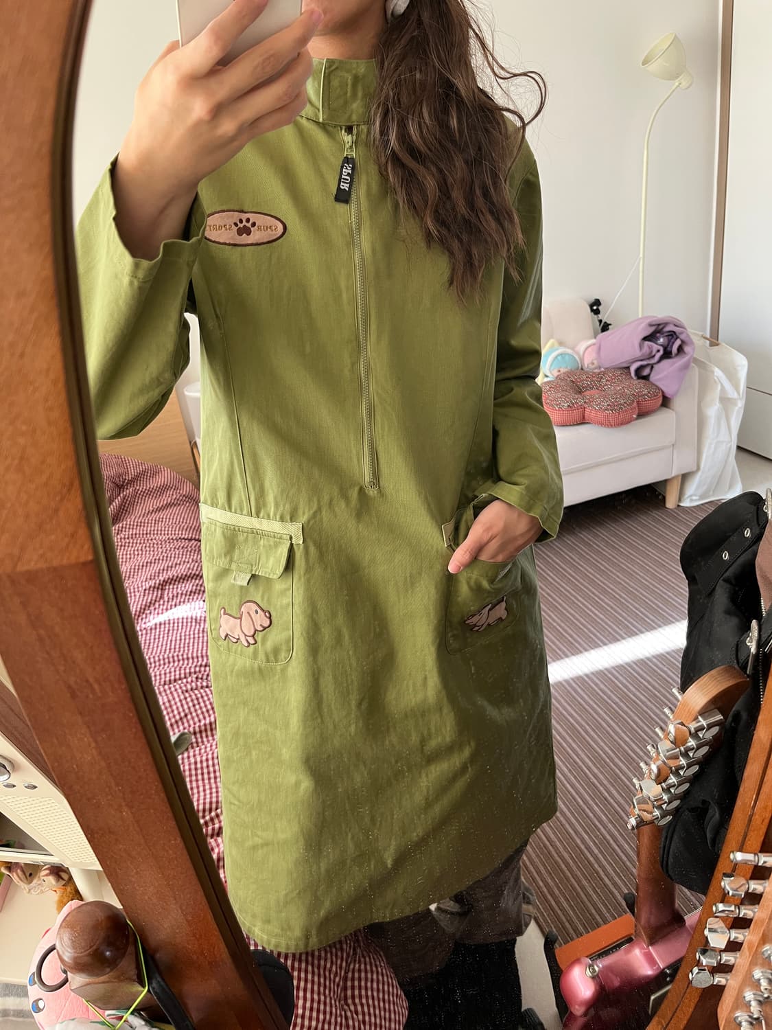 강아지원피스 카모팬츠 코디세트 상품이미지2