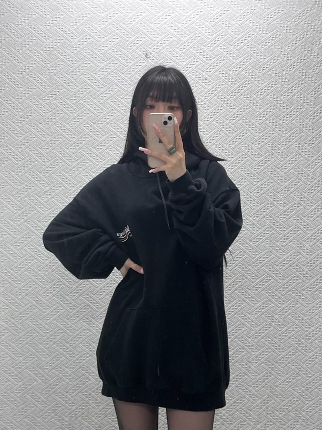 발렌시아가 스트릿 펑크 캐주얼 시크 웨이브로고 후드티 M C12390 상품이미지2