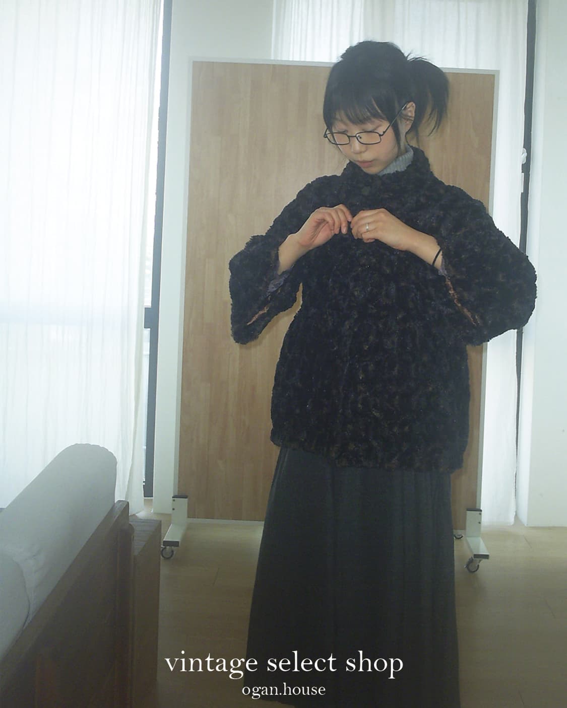 vintage eco mix fur jacket 상품이미지2