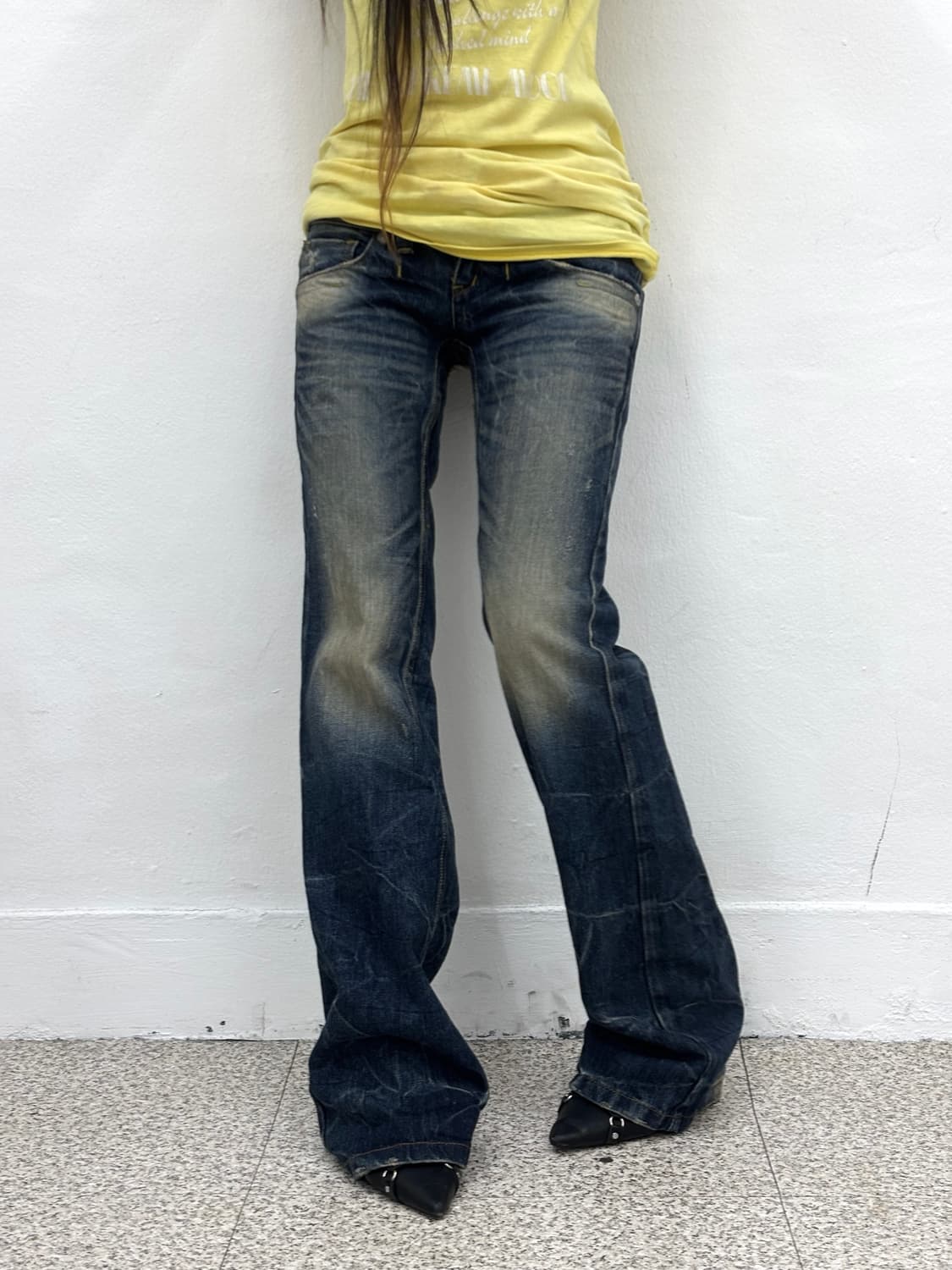 Red Pepper skull embroid denim pants   상품이미지3