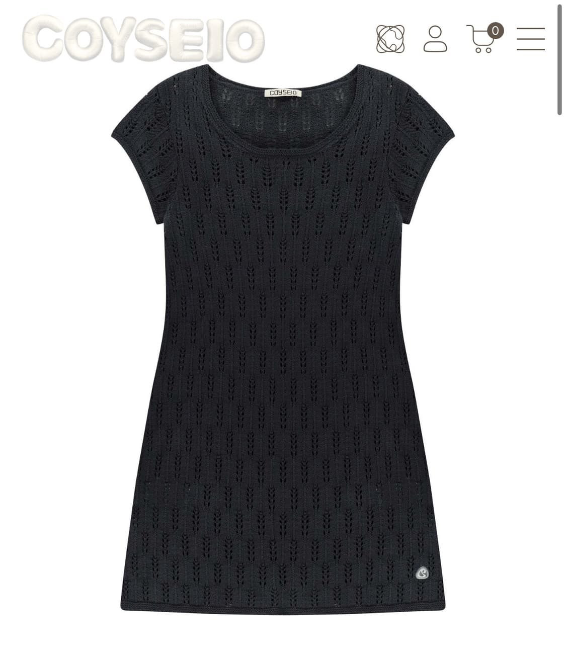 코이세이오 스카시 원피스 차콜 상품이미지1