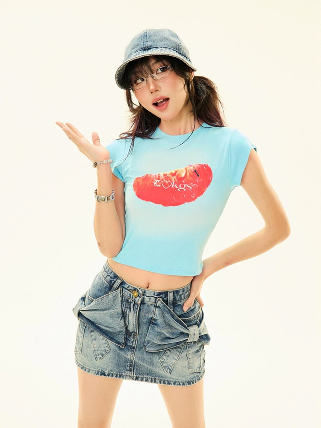 MAIKAO 자몽 크롭티셔츠 상품이미지1