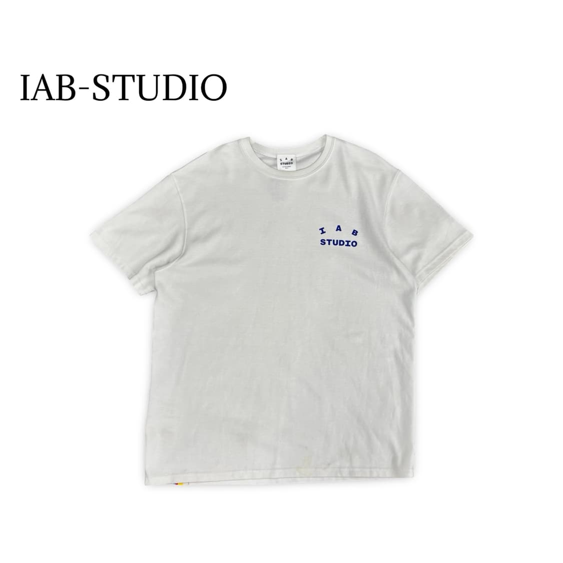 (105)IAB-STUDIO 반팔 티셔츠 화이트 상품이미지1