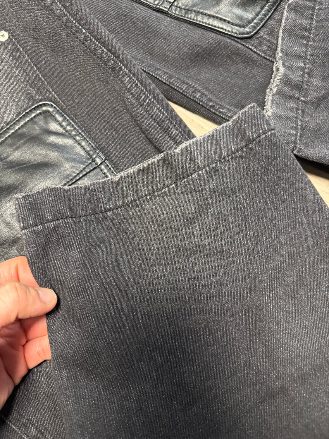 인세인개러지 더블니 워크팬츠 블랙 1사이즈 상품이미지5