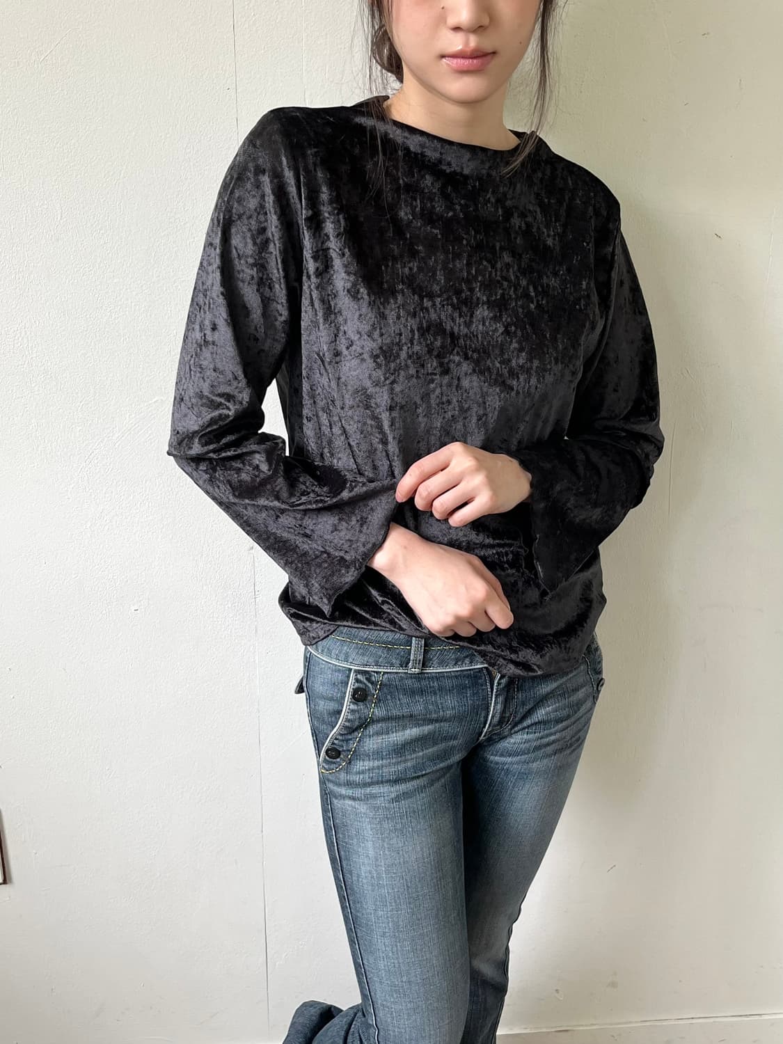 Repsheen 벨벳 탑 상품이미지6