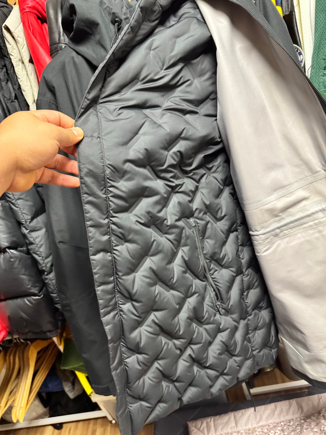 나이키 x 언더커버 피쉬테일 파카 블랙 - US/EU 상품이미지5