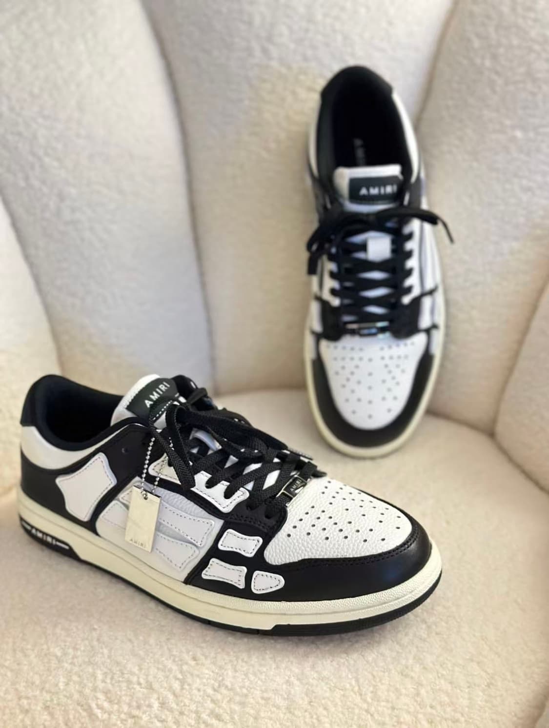 아미리 스켈탑 로우 가죽 로우탑 본 슈즈 270mm 상품이미지4