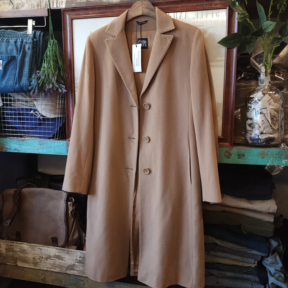 90s 신지아로카 콜롬보 울 싱글코트 42 상품이미지3