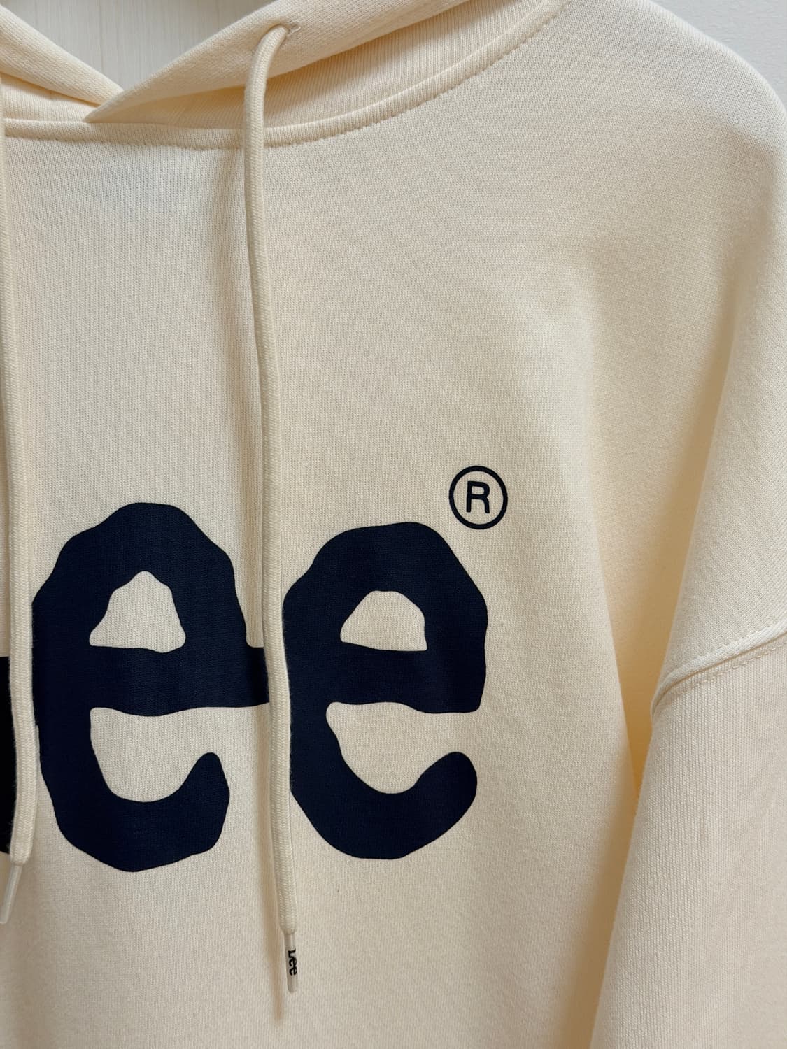리(Lee) 베이지색(아이보리) 후드티 L사이즈 상품이미지4