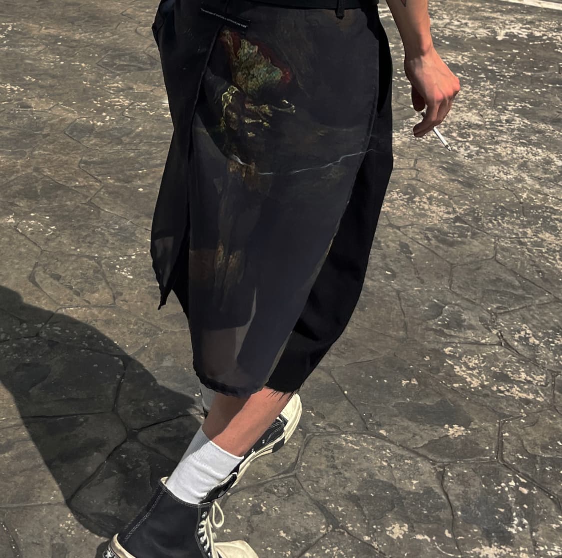 [OS] 빈티지 아카이브 인사이드 레이어드 컷 아웃 버뮤다 쇼츠 상품이미지4