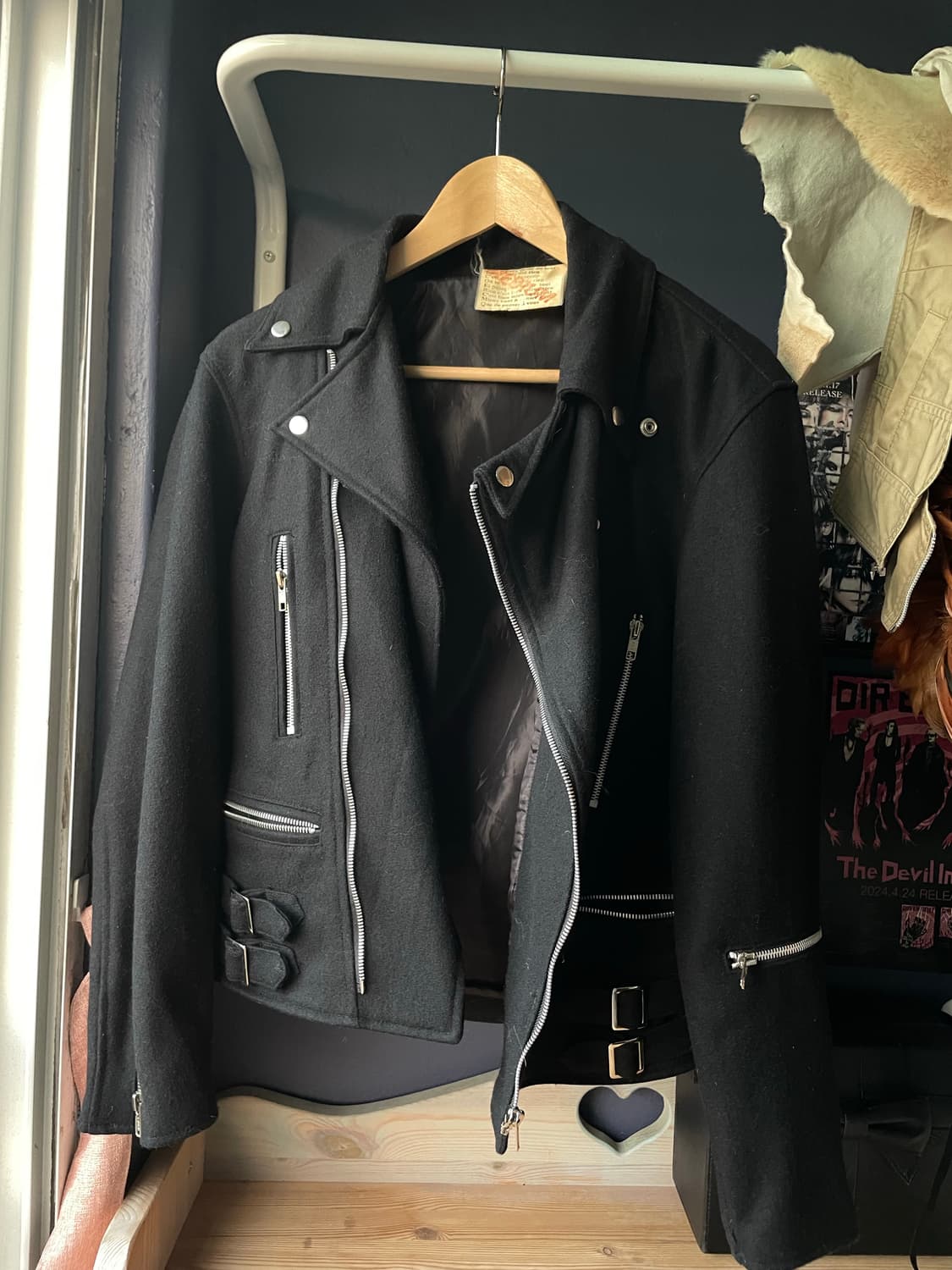 빈티지 울 라이더 자켓 상품이미지1