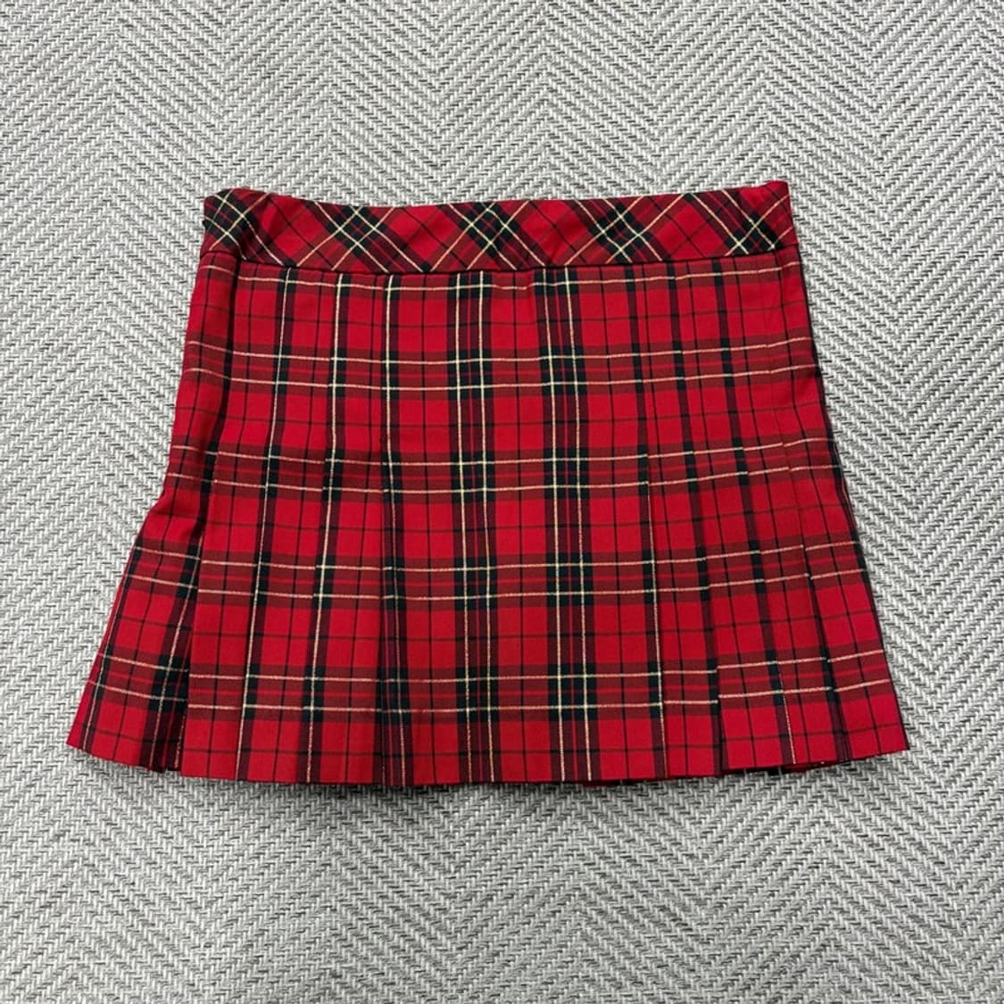 갸루 펑크 체크 미니 스커트 v2615 상품이미지2