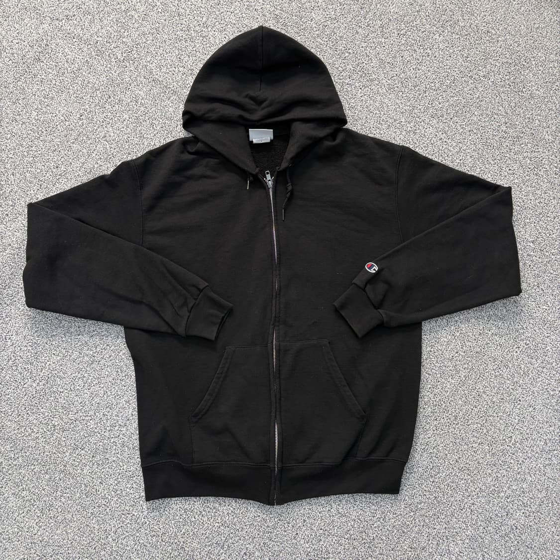 M 챔피온 블랙 후드 집업 0310J 상품이미지1