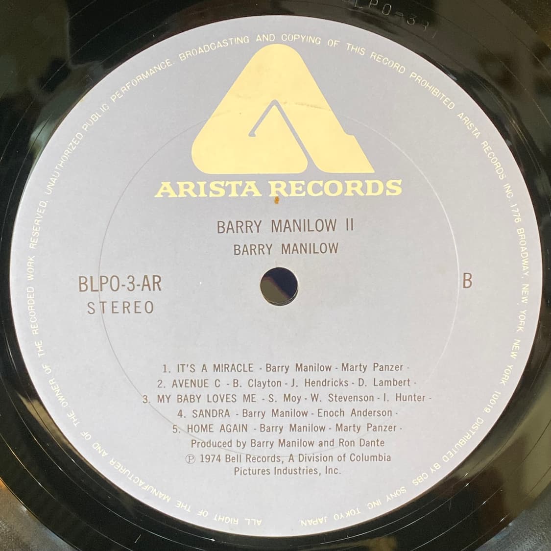 (중고LP-팝) Barry Manilow -II 상품이미지5