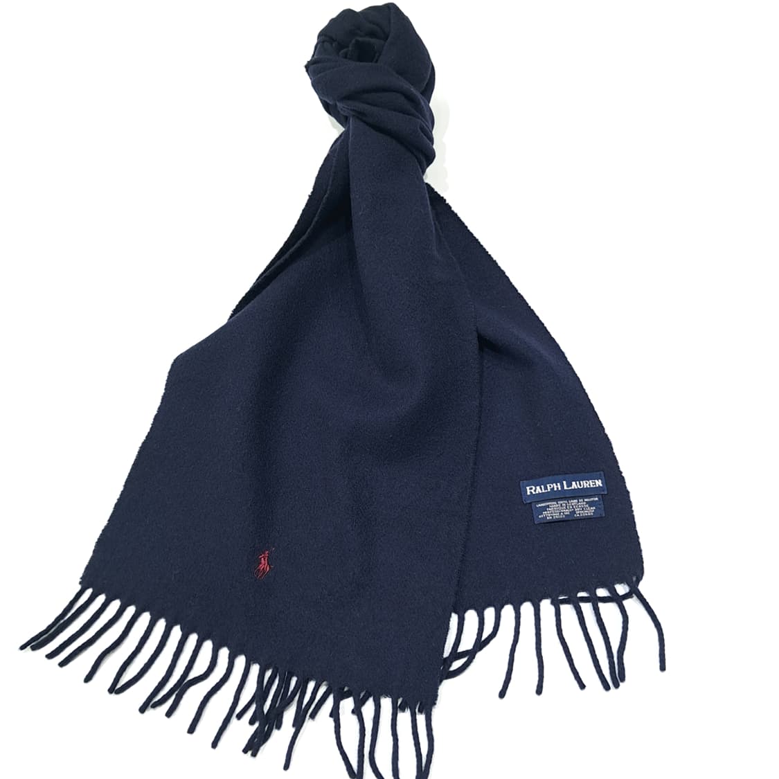 MX480 폴로 90s 스코틀랜드판 램스울 네이비 머플러 목도리 상품이미지2
