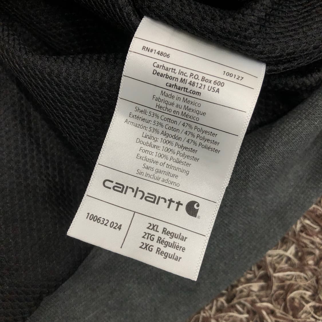칼하트 레인디펜더 후드집업 상품이미지5