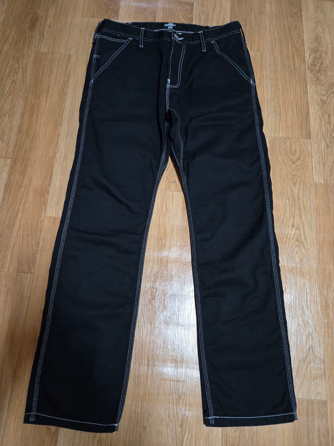 칼하트 블랙 스티지 심플 워크 팬츠(32×32) 상품이미지3