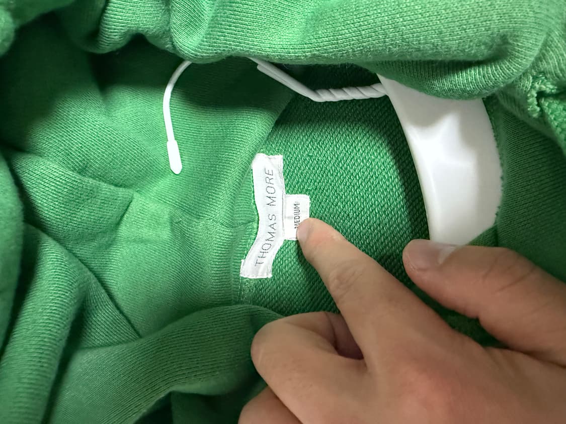 토마스모어 후드 그린 M 상품이미지4