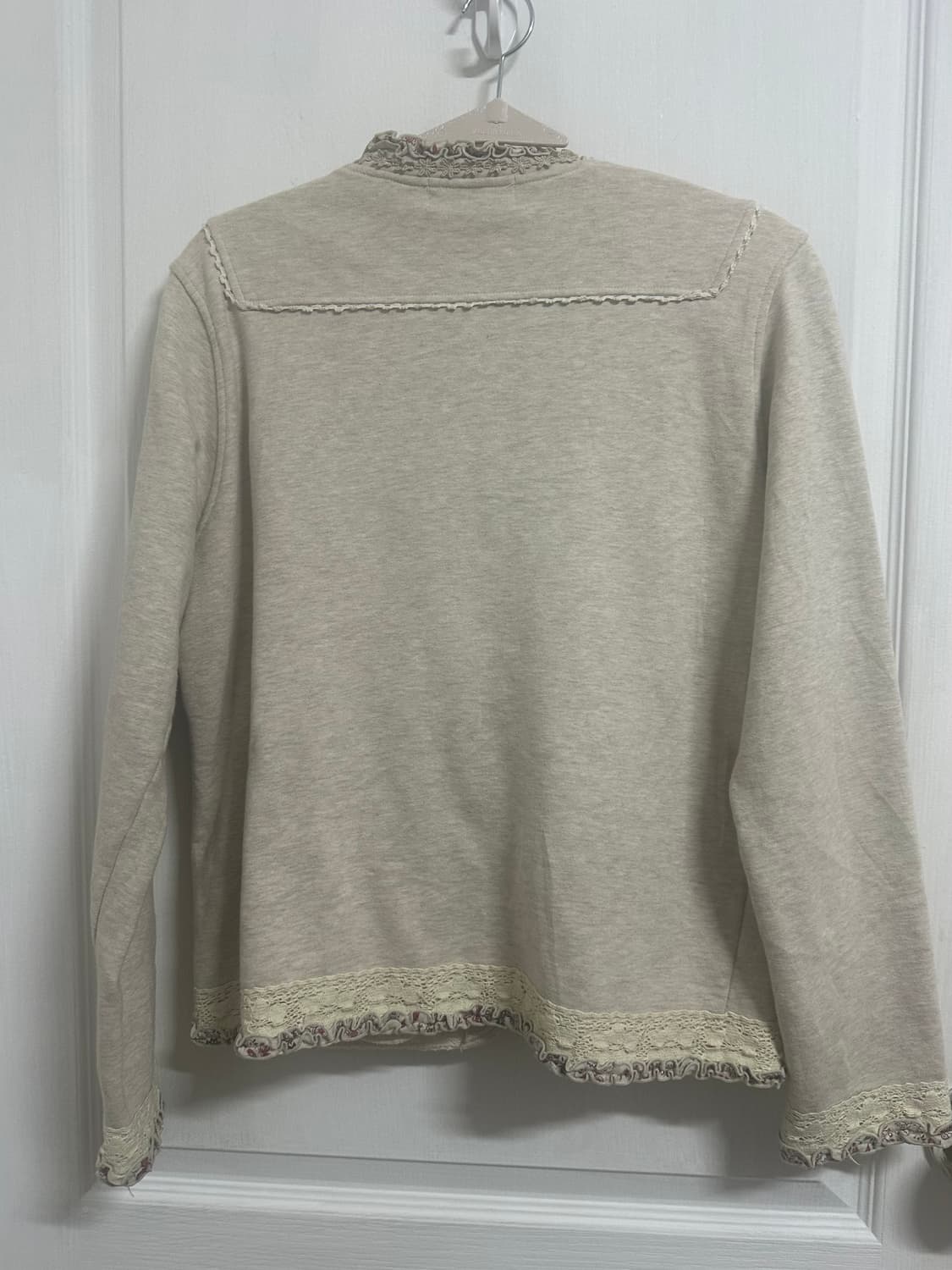 모리걸 플라워 레이스 비즈 포인트 집업 상품이미지2