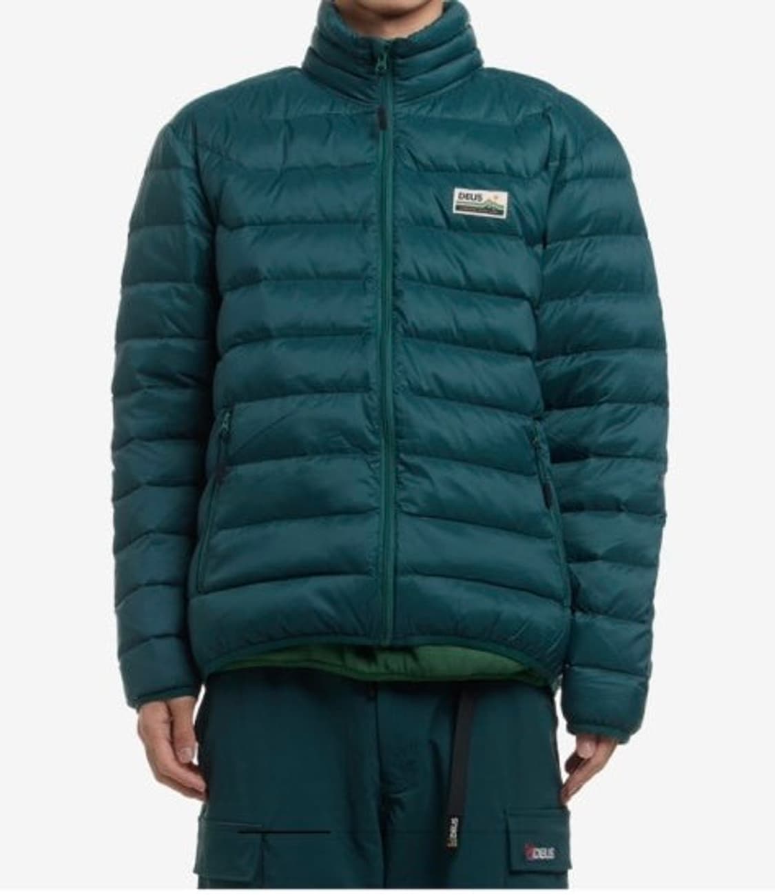 새상품) L 데우스 deus 경량패딩 그린 상품이미지1