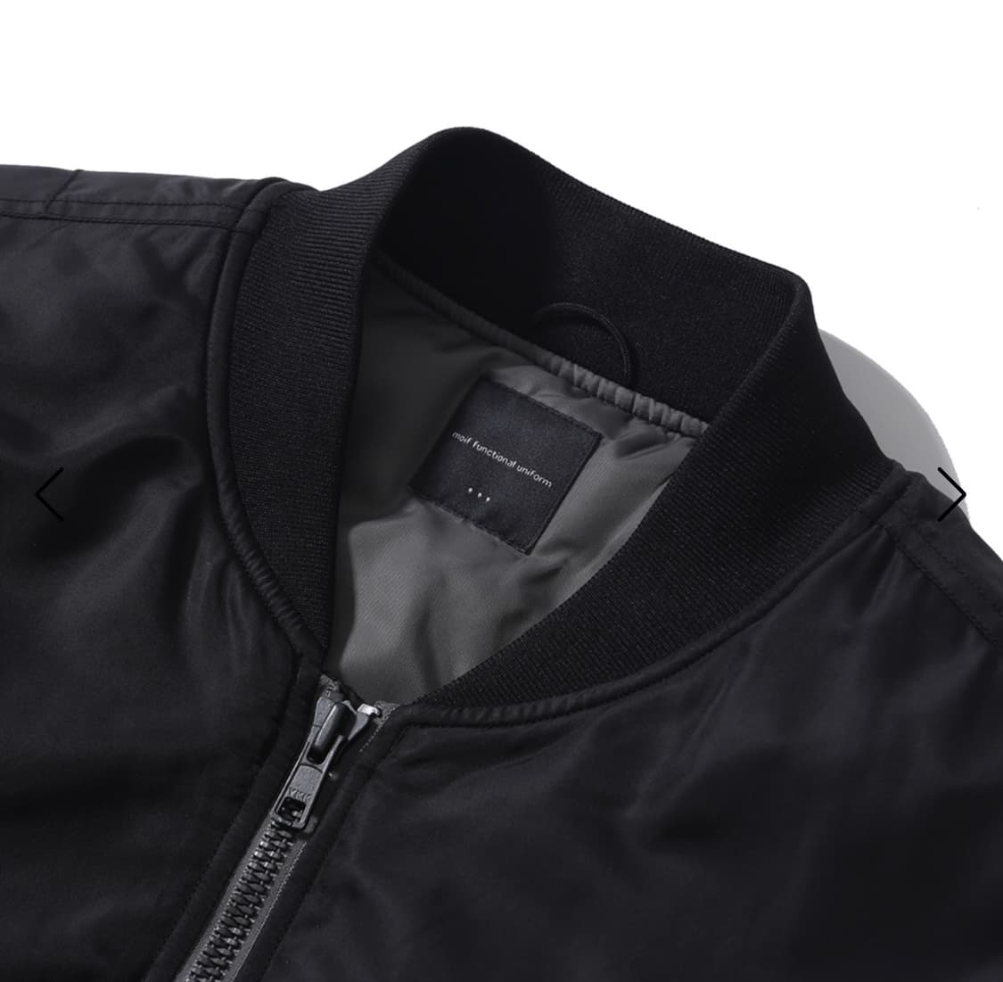모이프 플라이트 자켓/블랙[AW23] 3사이즈 상품이미지3