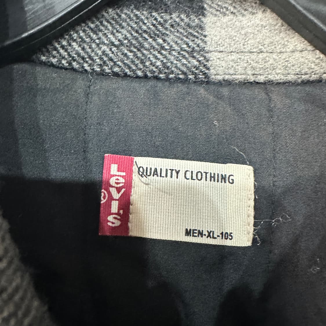 리바이스 체크 울자켓 XL 상품이미지4