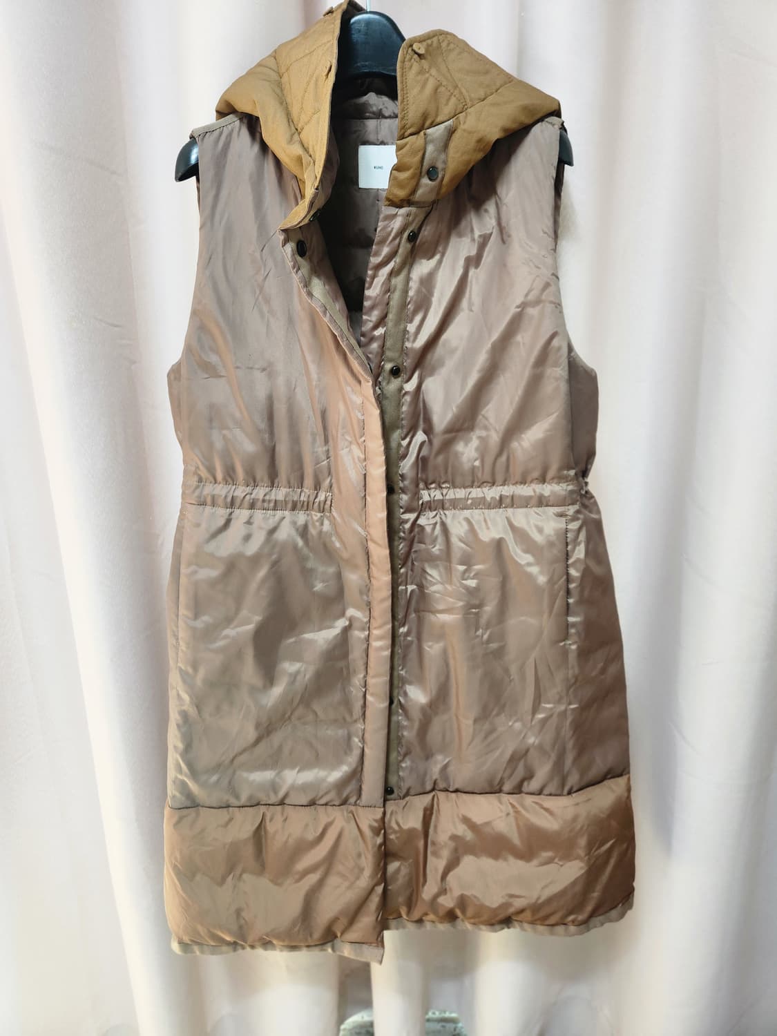 구호 거위털 패딩 코트  (베스트따로입을수있음) 상품이미지4