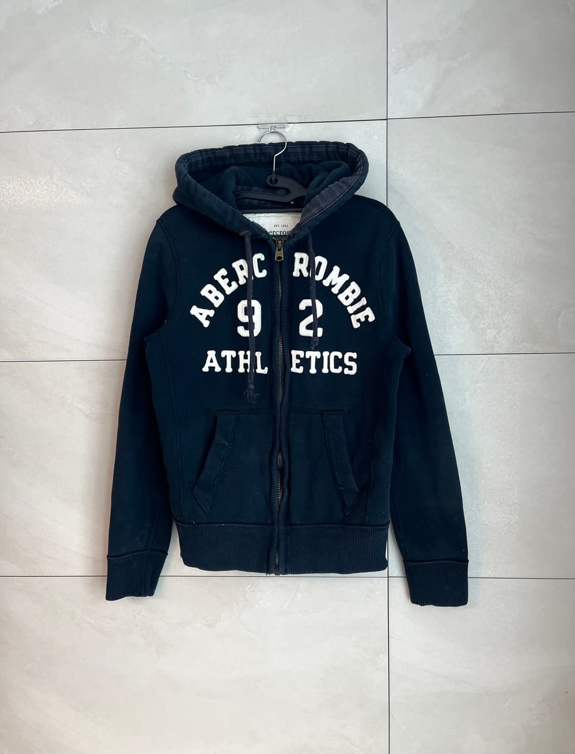 아베크롬비 스펠로고 대장 후드집업 네이비 [S] 상품이미지3