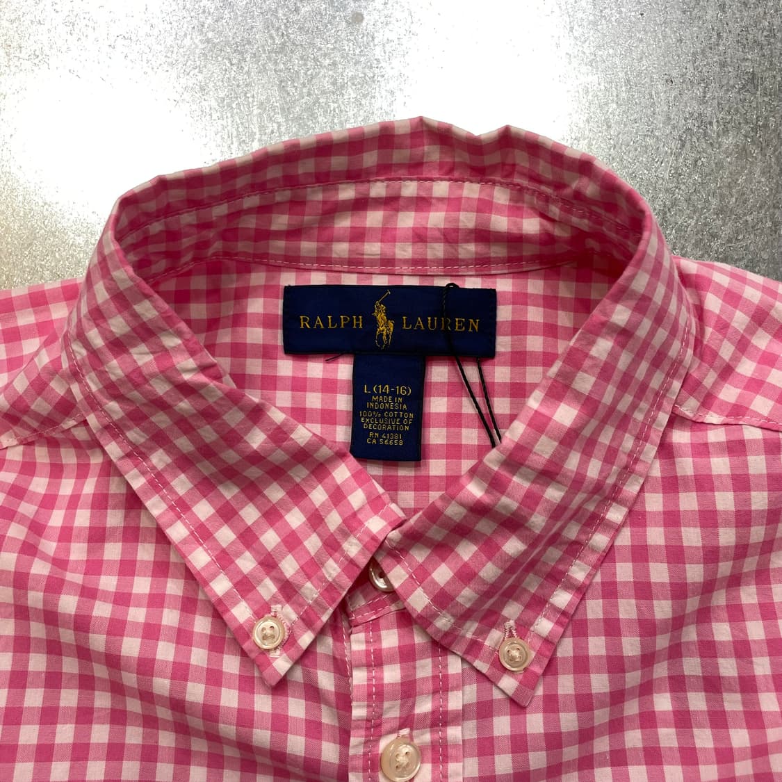 (L) POLO 폴로 랄프로렌 체크 셔츠  상품이미지8