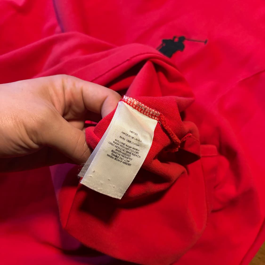 POLO RALPH LAUREN 빅 포니 카라티셔츠 레드 상품이미지5