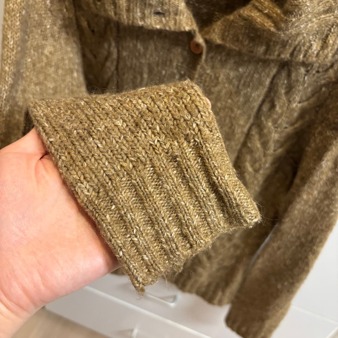 L.L.Bean 울혼방 케이블 니트 가디건 상품이미지6