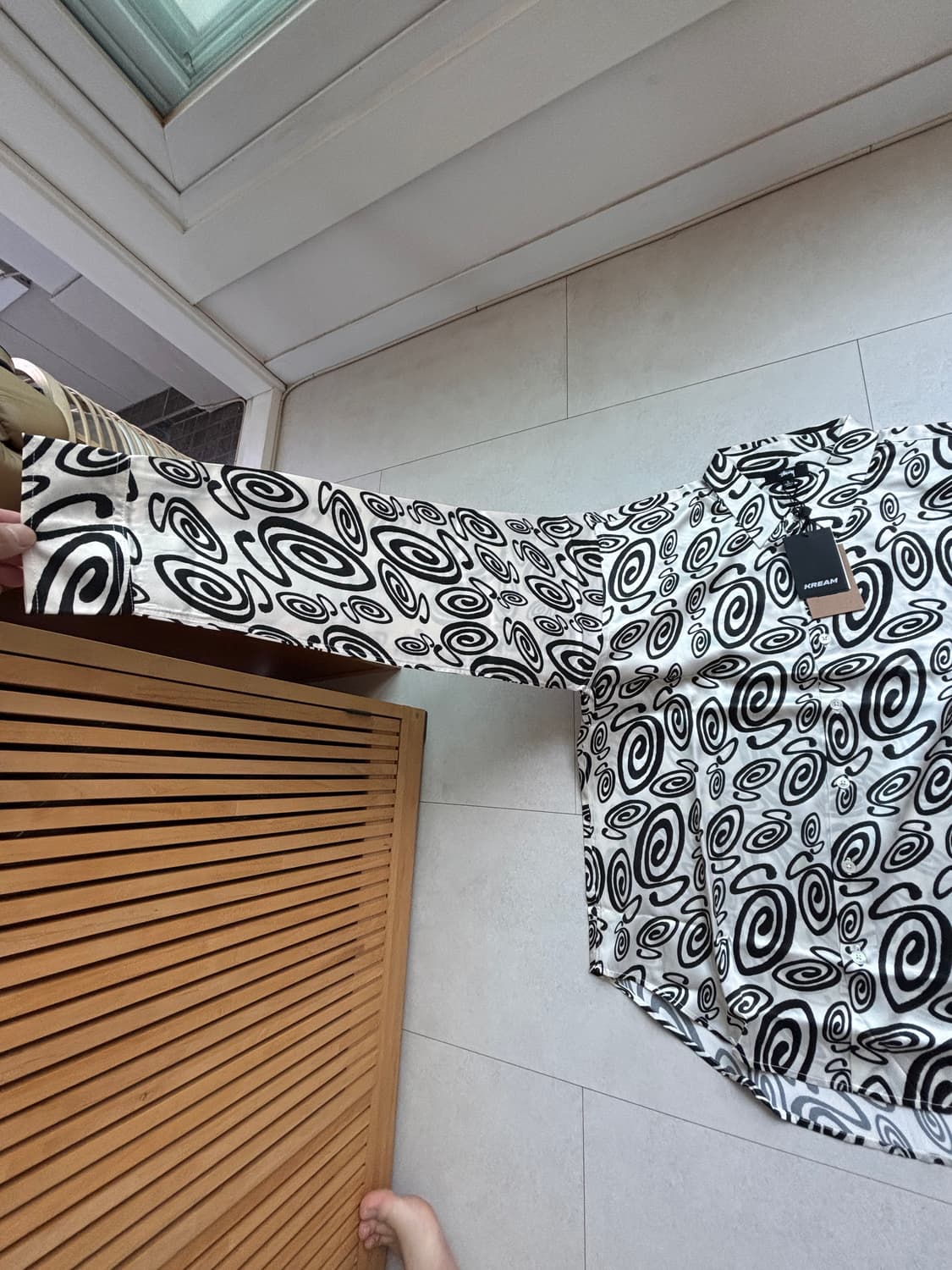 STUSSY Swirly Silk Shirt L / 실크 100% 패턴  상품이미지3