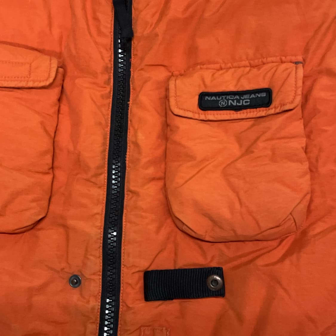 90s 노티카 유틸리티 멀티 포켓 탄창 베스트 올드스쿨 패딩 조끼 XL 상품이미지3