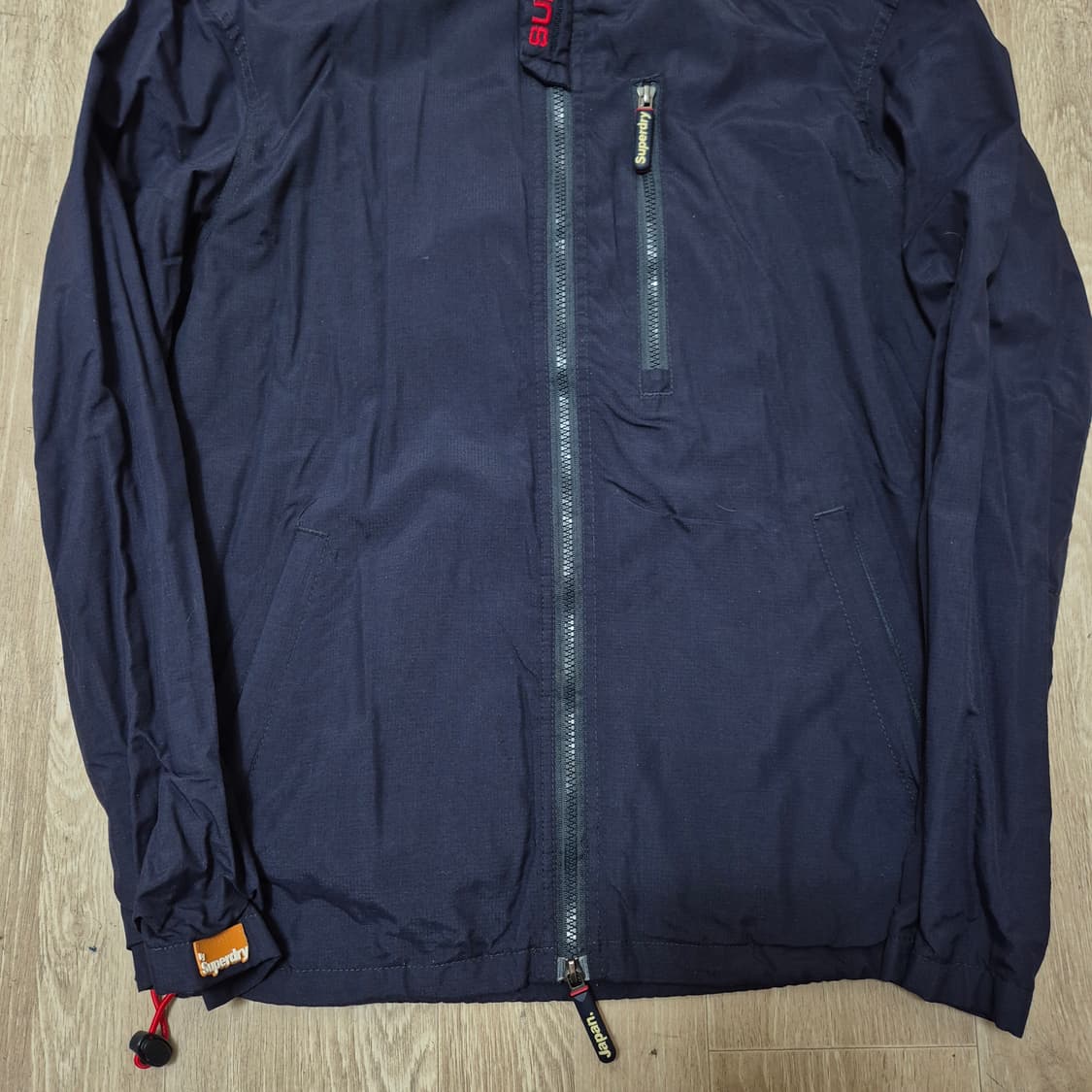 슈퍼드라이 윈드하이커 자수 로고 바람막이 자켓 S(90) 상품이미지3