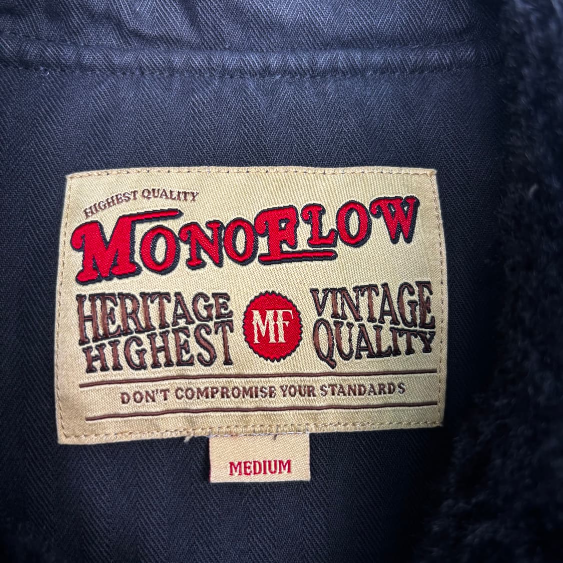 MONOFLOW 파이어맨 블랙 해링턴 자켓 M 상품이미지7