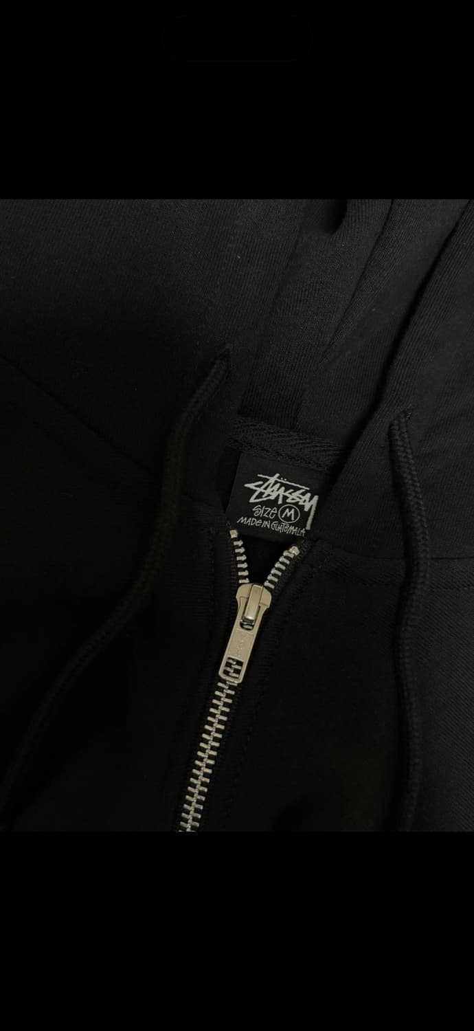 스투시x아워레가시 워크샵 오발 집 후드 블랙 M 상품이미지3