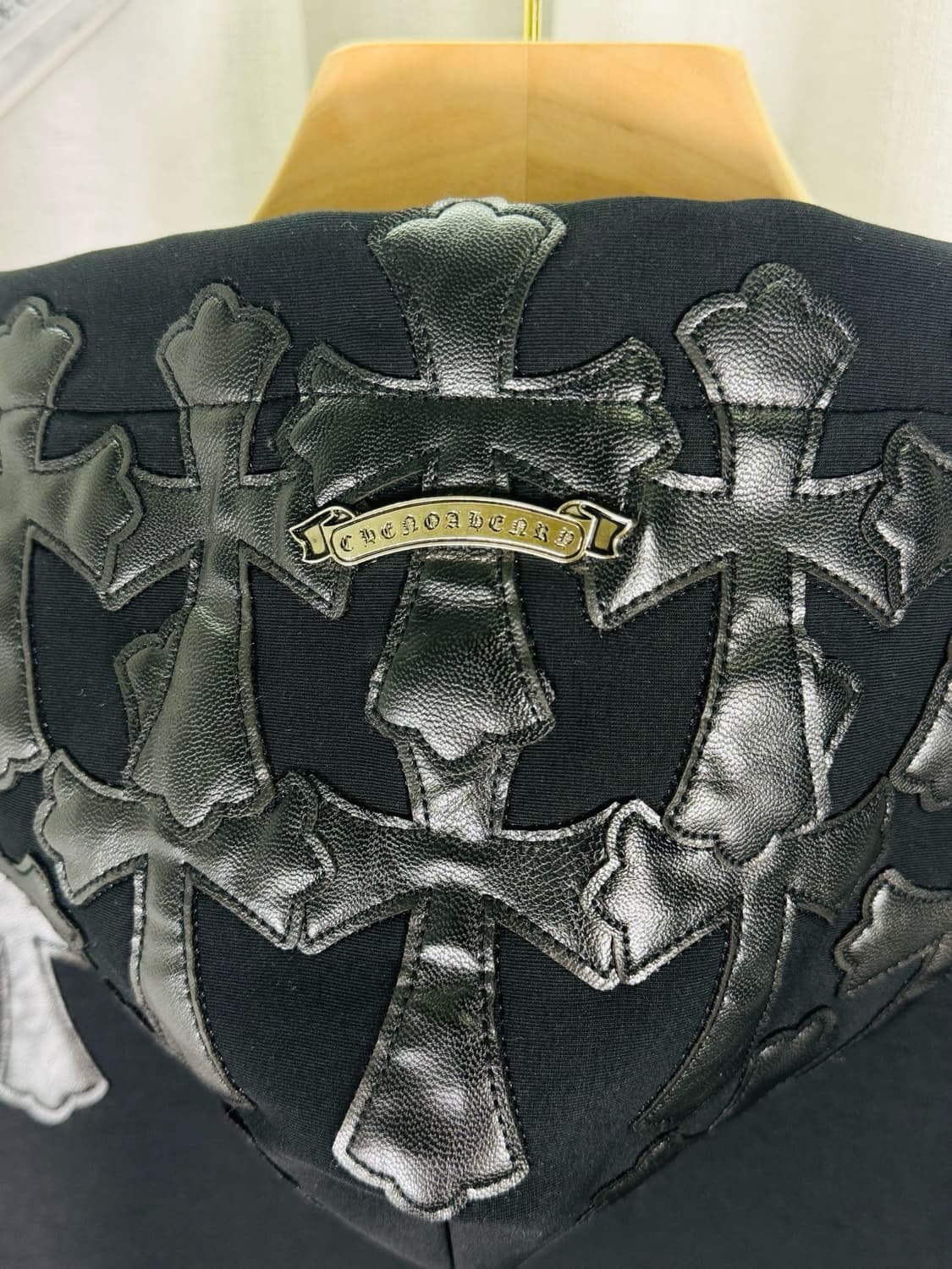 크롬하츠 레더 패치 후드집업 상품이미지8