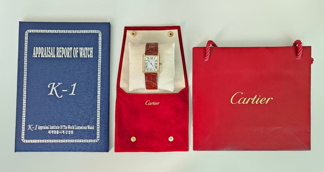 까르띠에 탱크 솔로 18k  옐로우골드 라지모델 상품이미지8