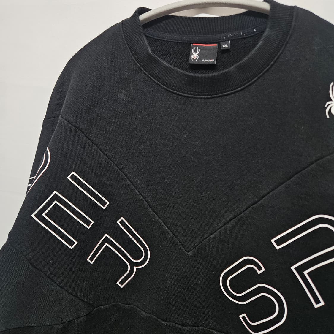 스파이더 레터링 로고 맨투맨 티셔츠 XXL 상품이미지2