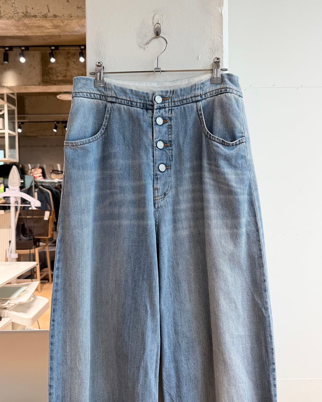 mm6 데님 플라이버튼 와이드 팬츠  상품이미지3